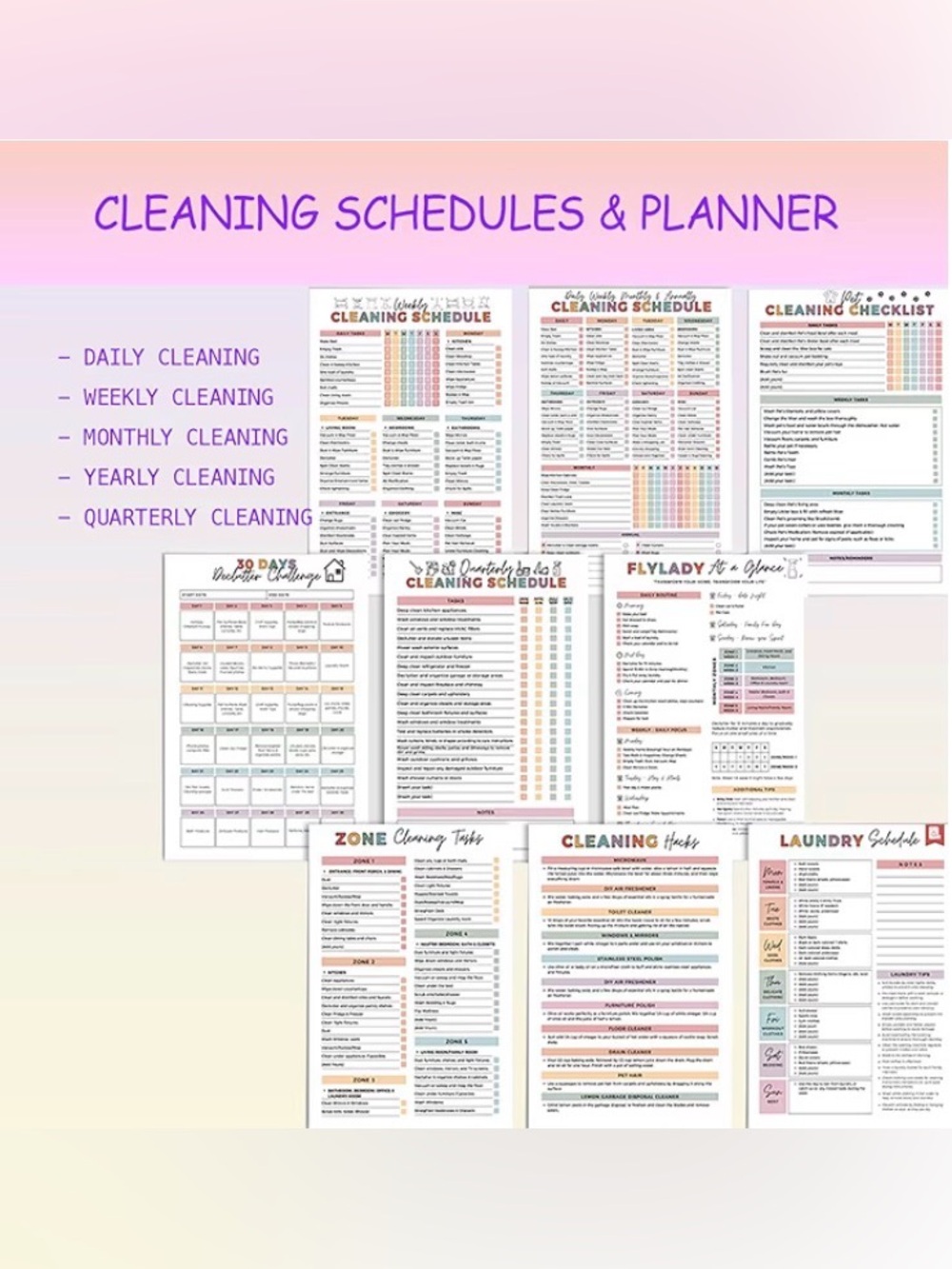 ADHD Cleaning Planner Checklist - Picture 4 of 9